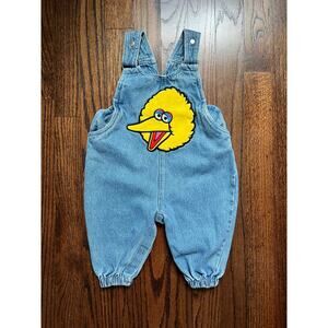 Vintage Big Bird Baby Overalls 3-6M | Sesame Street